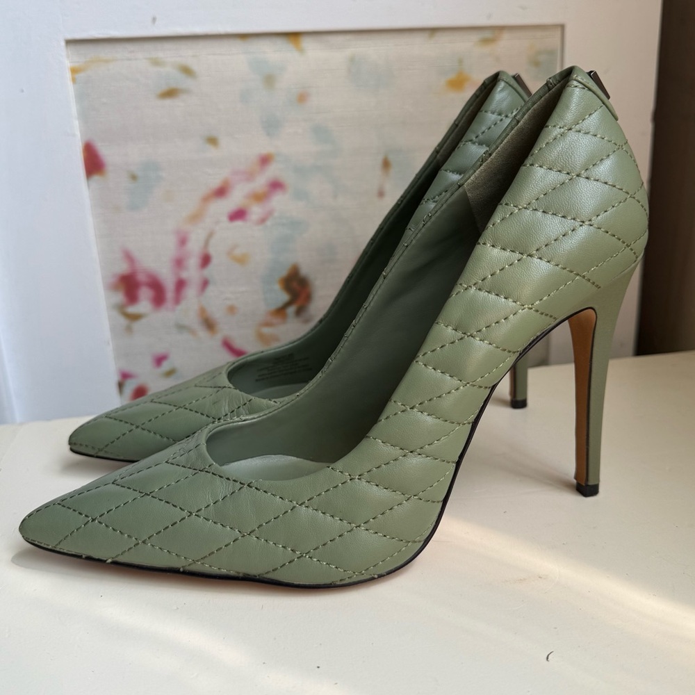 Karl Lagerfeld Cailey Quilted Leather Heel